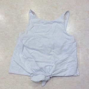 ZARA BABY BLUE STRIPE TOP